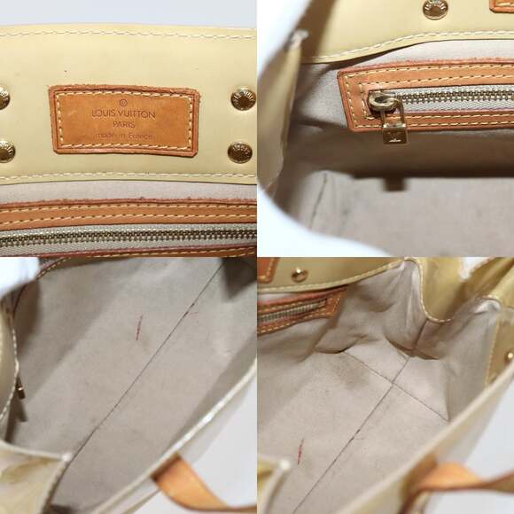 LOUIS VUITTON Monogram Vernis Reade PM Hand Bag Beige M91334 - Picture 11 of 12